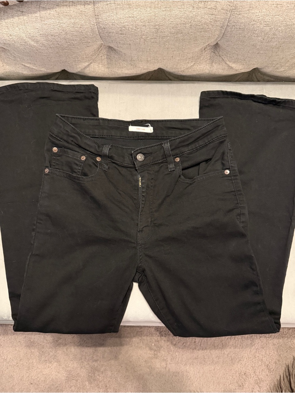 Levi's Black 726 Flare Leg Jeans - Women's